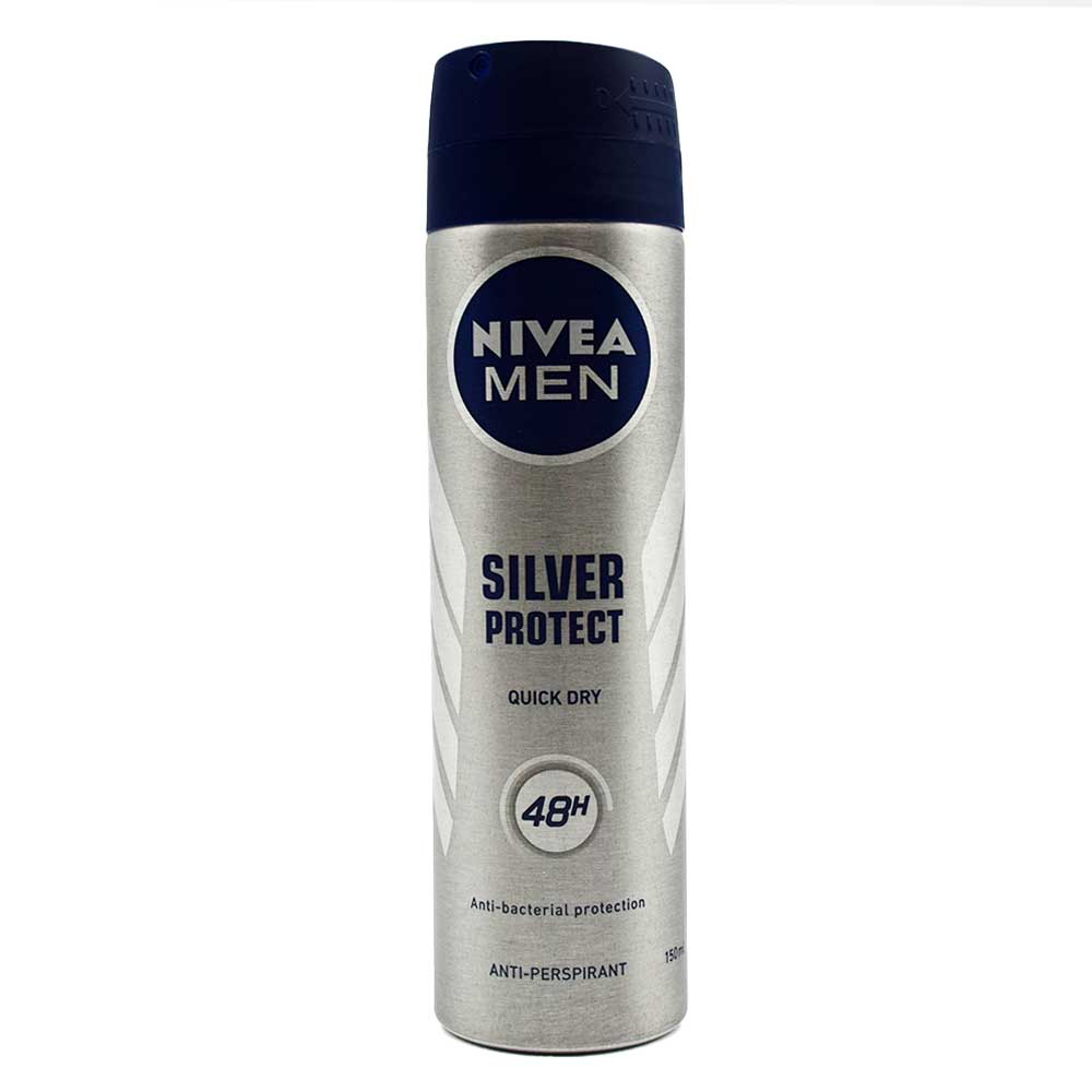 اسپری ضد تعریق مردانه نیوآ NIVEA اصل Silver Protect حجم 150 میلی لیتر