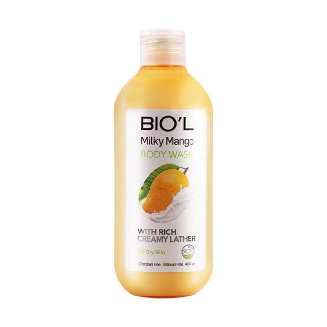 شامپو بدن بیول Biol مدل شیر و انبه Milky mango حجم 400 میل
