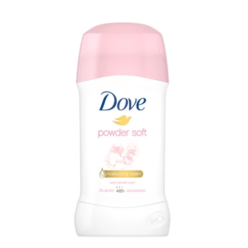 مام ضد تعریق داو Dave صورتی با رایحه powder soft حجم 40 میل