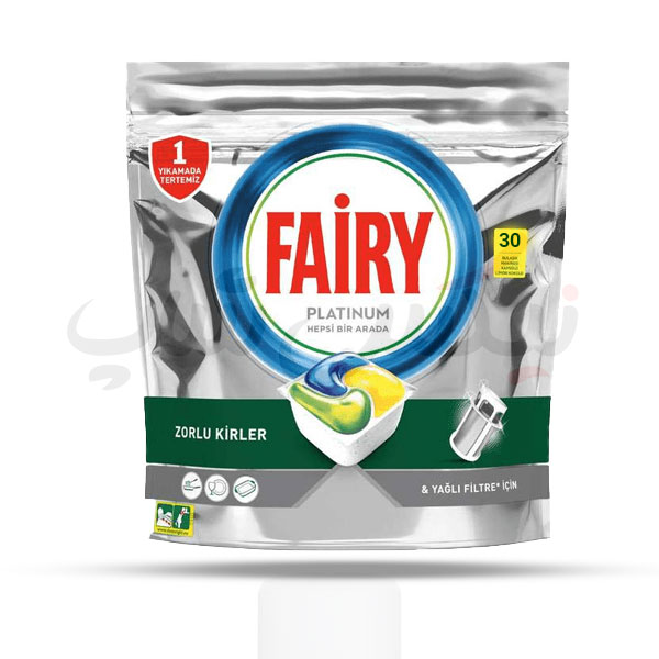 قرص ماشین ظرفشویی فیری مدل Platinum بسته 30 عددی