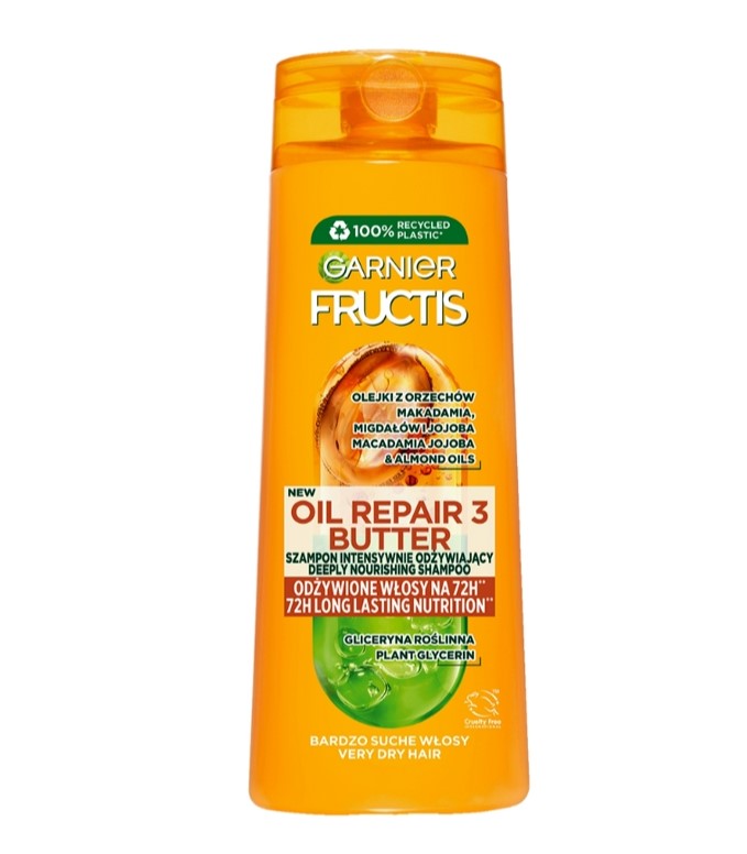 شامپو گارنیر Fructis مدل Oil Repair 3 Butter