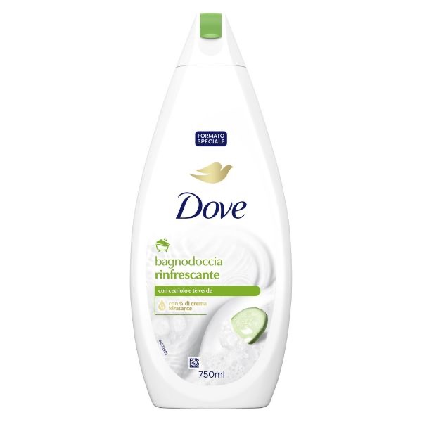 شامپو بدن داو Dove رایحه خیار و چای سبز حجم ۷۵۰ میل