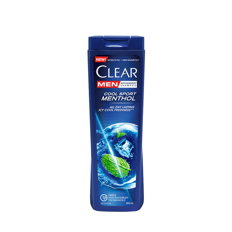 شامپو ضد شوره خنک کننده آقایان کلییر مدل Cool Sport Menthol حجم 400 میلی‌لیتر