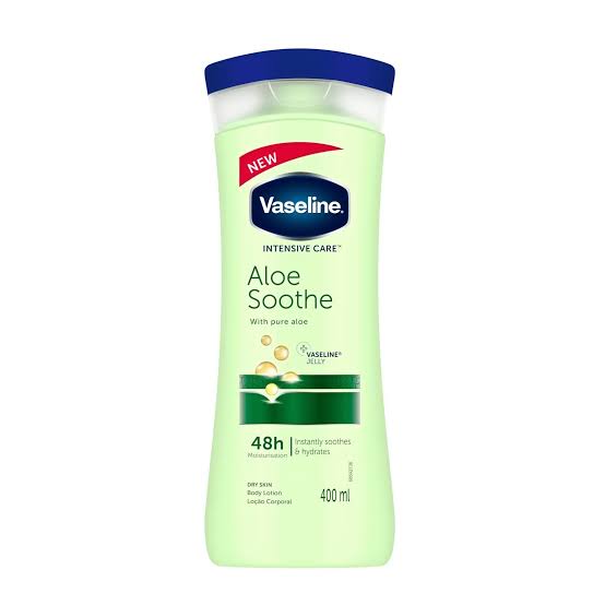 لوسیون بدن وازلین آلوئه ورا VASELINE ALOE SOOTHE حجم400ml اصل