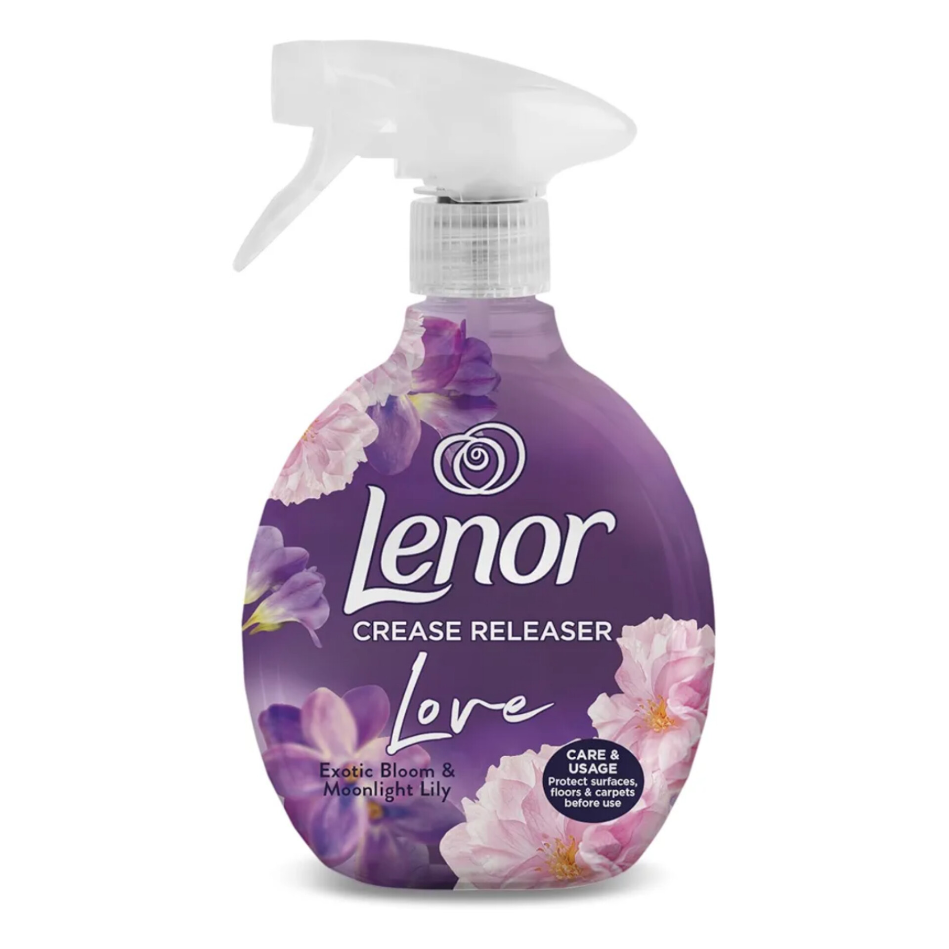 اسپری ضد چروک و خشوبوکننده لباس رایحه شکوفه عجیب و غریب(Lenor Exotic Bloom)