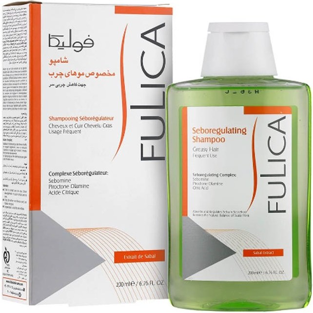 شامپو کاهش دهنده چربی فولیکا مخصوص موهای چرب حجم 200 میلی‌لیتر