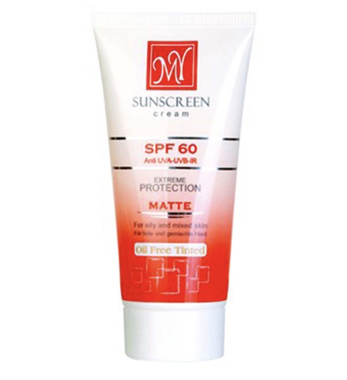 کرم ضد آفتاب رنگی مای با SPF60 مناسب پوست چرب و مختلط حجم 50 میلی لیتر