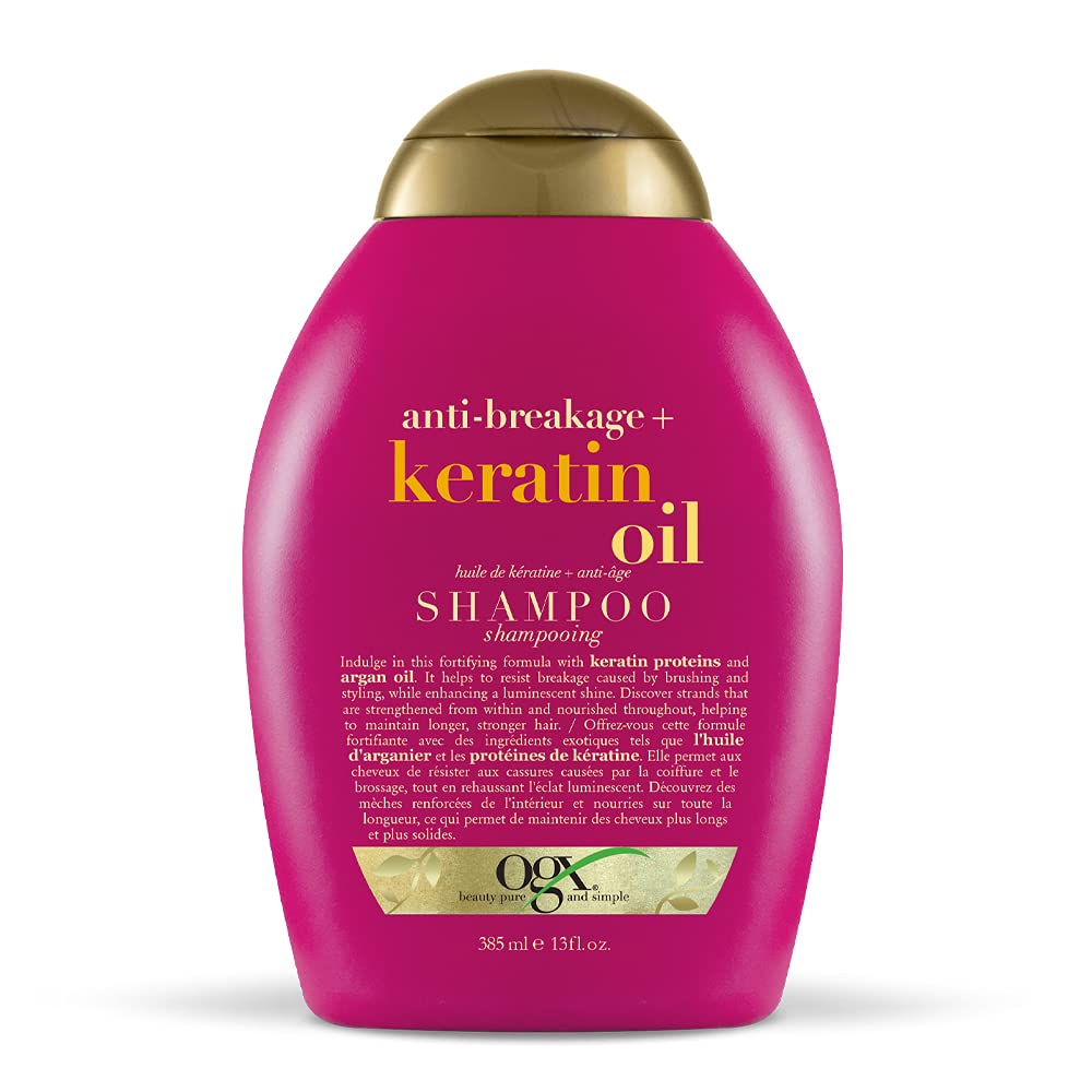 شامپو فاقد سولفات اوجی ایکس قرمز حاوی کراتین OGX keratin oil حجم 385 میل