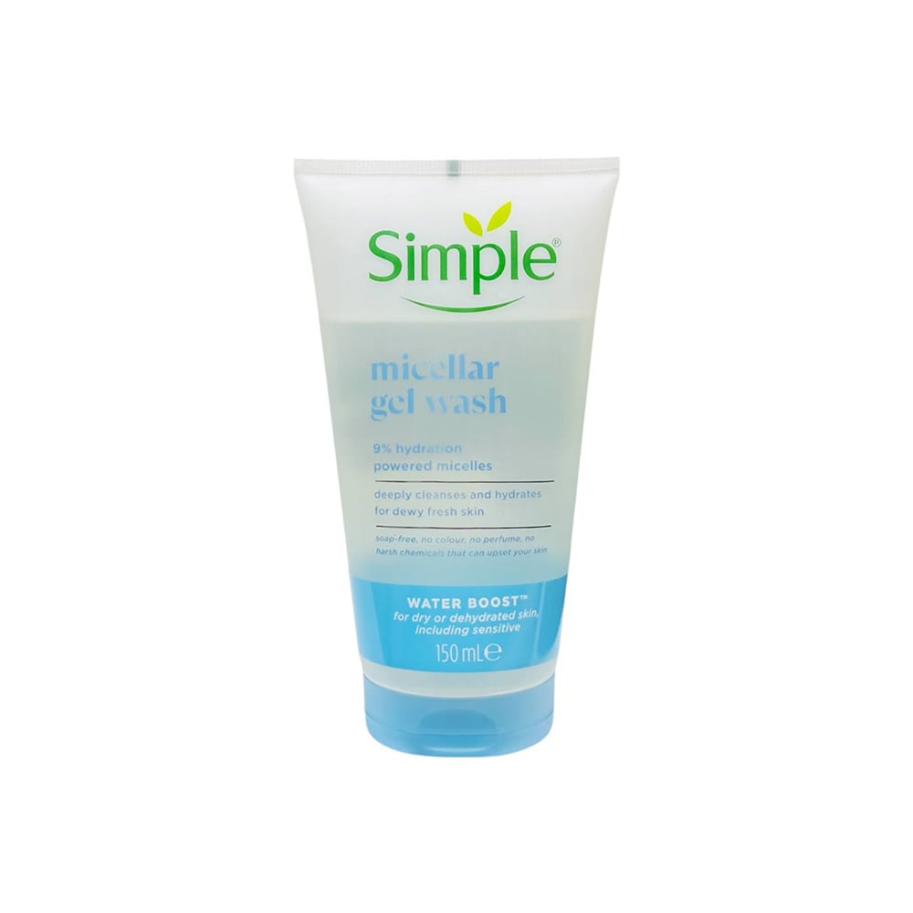 ژل شست‌وشوی صورت سیمپل سری MICELLAR مدل WATER BOOST حجم 150 میلی‌لیتر