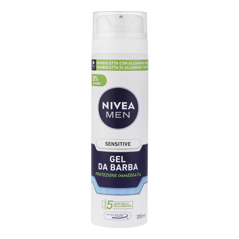 ژل اصلاح نیوآ Nivea مدل Sensitive پوست حساس حجم 200 میلی لیتر