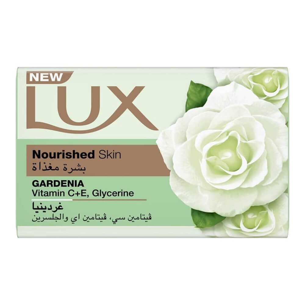 صابون لوکس LUX اصل با رایحه گاردنیا Nuorished skin وزن 170 گرم