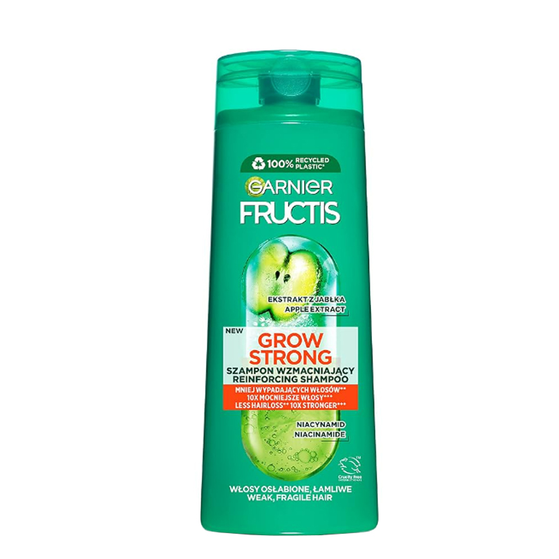 شامپو مو گارنیر Garnier سری Fructis مدل Grow Strong (سیب) حجم 400 میلی لیتر