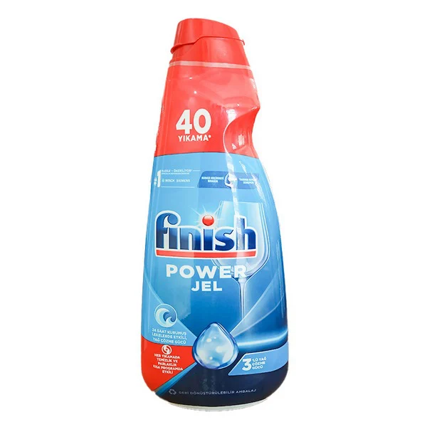 ژل ماشین ظرفشویی فینیش Finish مدل Power Gel چربی زدا حجم 1000 میل
