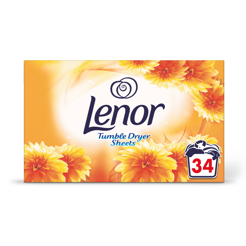 دستمال خوشبوکننده لنور رایحه نسیم تابستانی (Lenor Tumble Dryer Summer breeze 34)