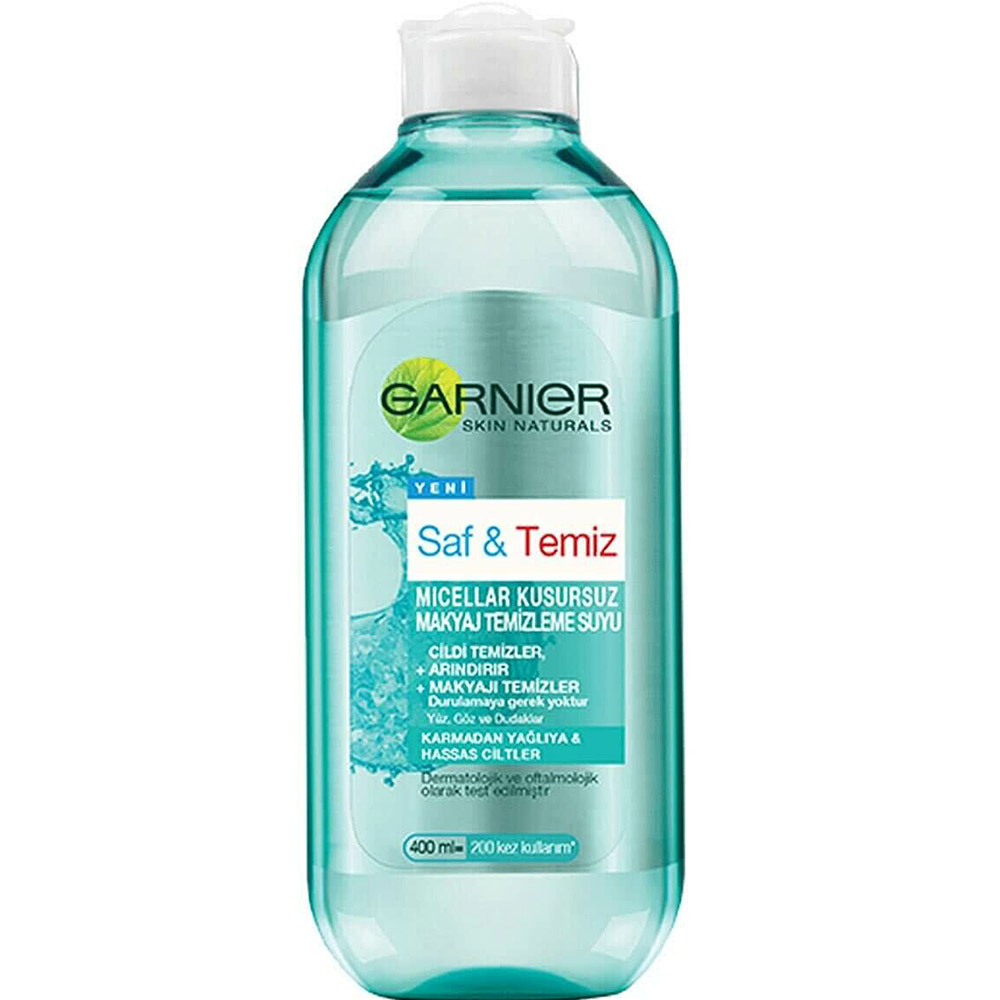میسلار واتر گارنیر GARNIER PURE ACTIVESAF & TEMIZ ضدجوش حجم400ml اصل
