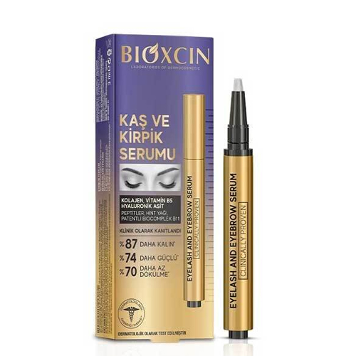 سرم تقویت مژه و ابرو بیوکسین حاوی کلاژن و هیالورونیک اسید حجم 3میل
