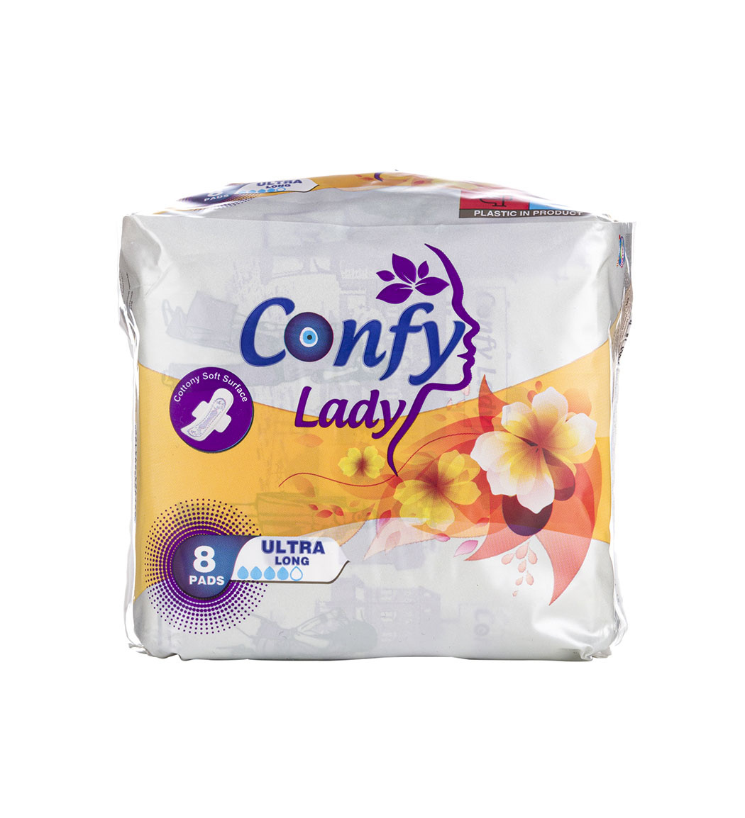 نوار بهداشتی بالدار کانفی لیدی مدل Ultra سایز بزرگ بسته 8 عددی