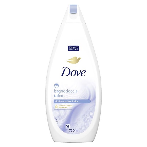 شامپو بدن کرمب داو Dove مدل Talco Bagnodoccia حجم 750 میل