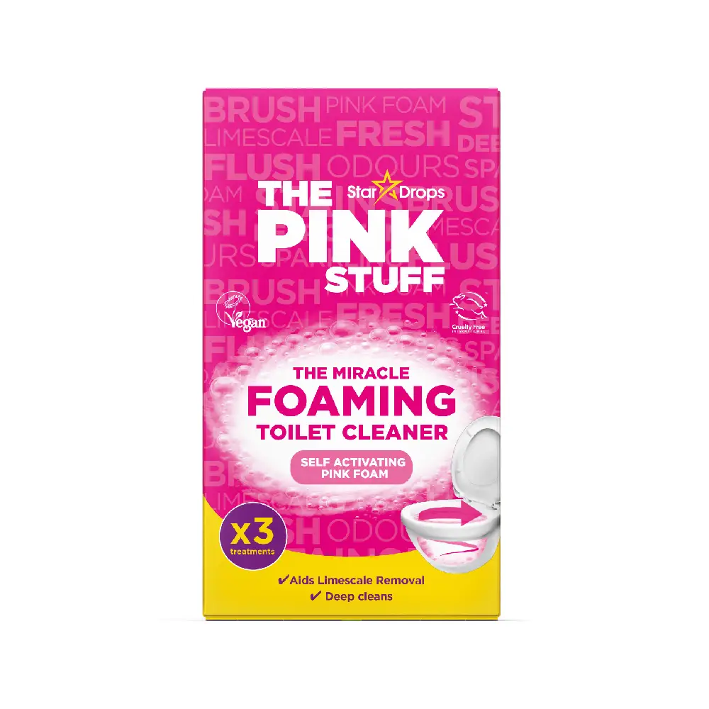 پودر فوم پاک‌کننده توالت فرنگی پینک استاف Foaming Toilet Cleaner وزن 300 گرم