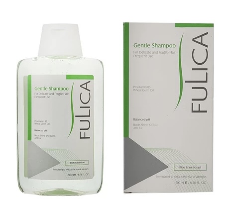 شامپو ملایم فولیکا جهت مصرف روزانه مخصوص موهای حساس و شکننده حجم 200 میلی‌لیتر