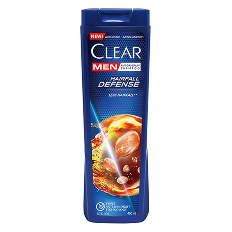 شامپو ضد شوره و ضد ریزش آقایان کلییر مدل Hairfall Defense حجم 400 میلی‌لیتر