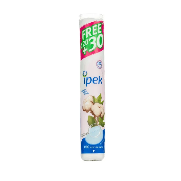پد سکه ای آرایش پاک کن ایپک 150 عددی – ipek Makeup Cleaner