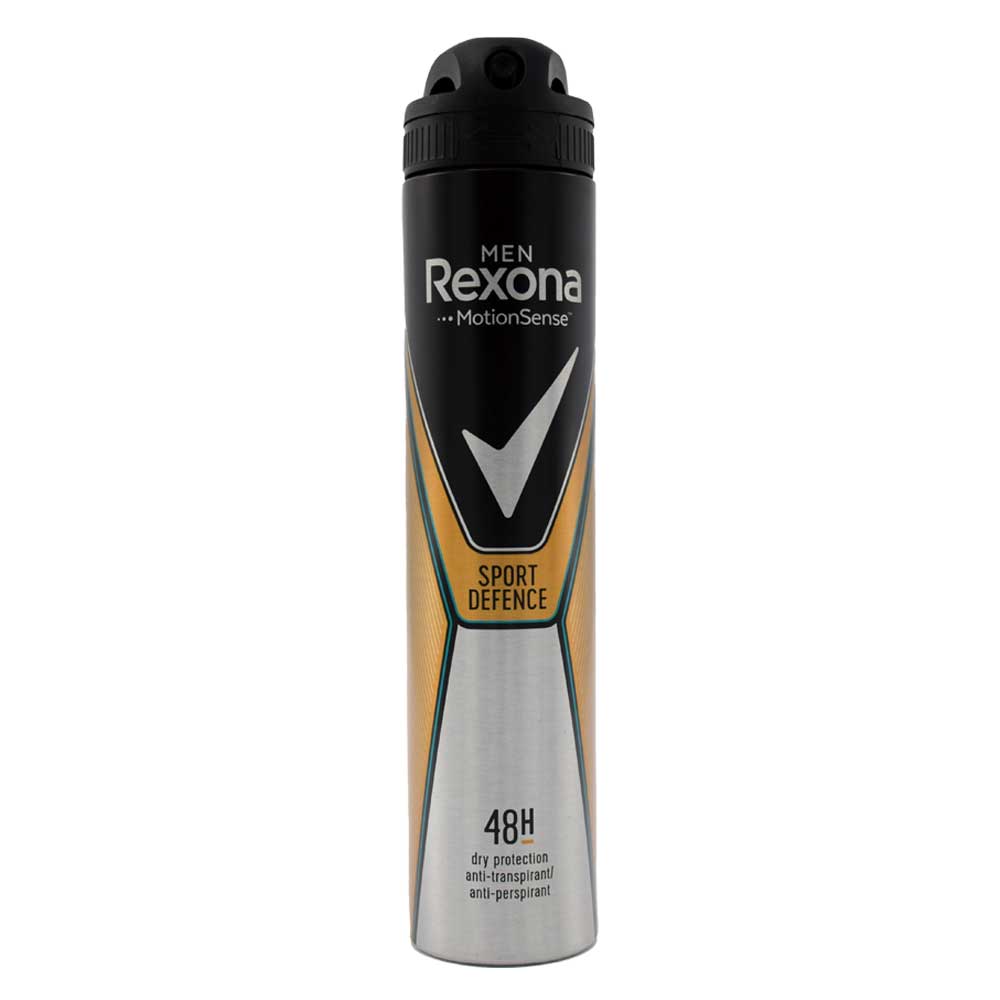 اسپری بدن مردانه ضد تعریق رکسونا REXONA مدل Sport Defence حجم 200 میلی لیتر
