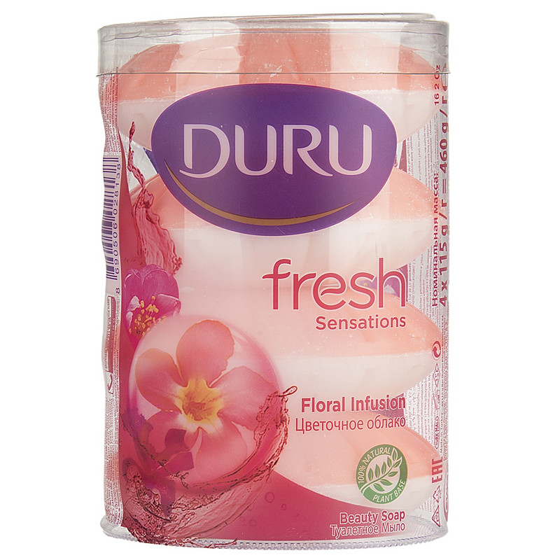 صابون شستشو دورو صدفی مدل Floral Fresh بسته 4 عددی